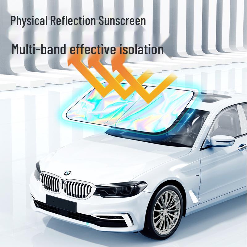 Car Laser Sunshade - Heat Insulation Windshield Cover and Privacy Curtain