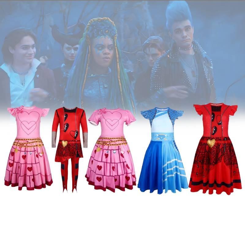Descendants Rise The Of Red Cosplay Costume Role Play Halloween Fashion Party