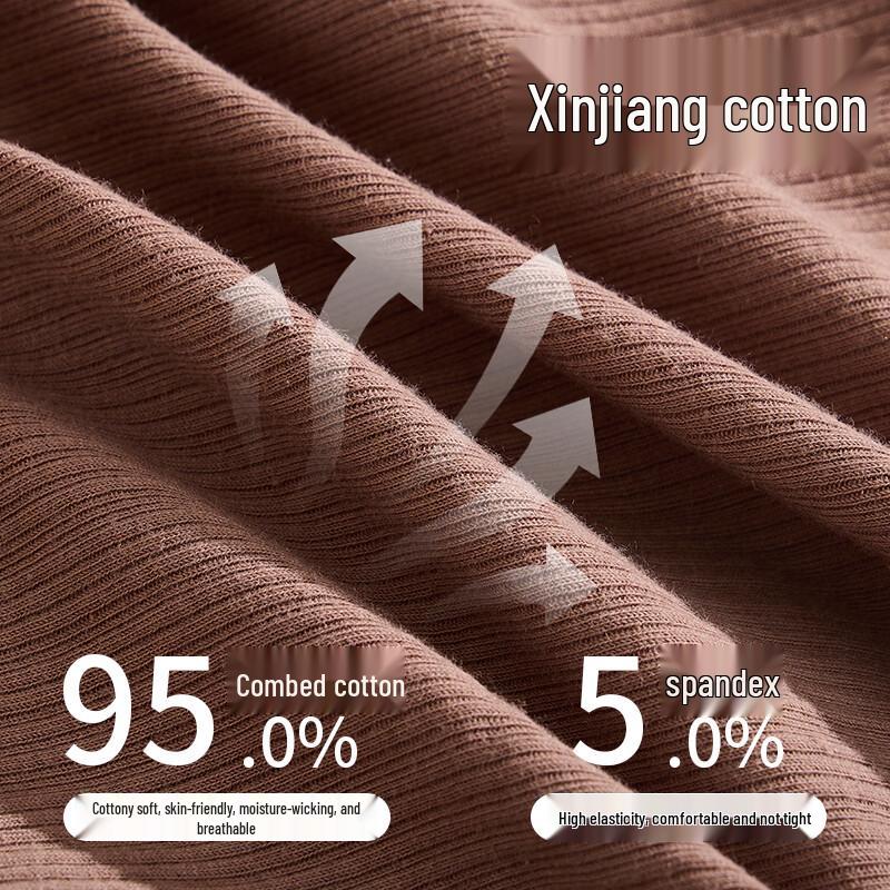 Yalu Men's 10A Antibacterial Cotton Boxer Briefs 3-Pack