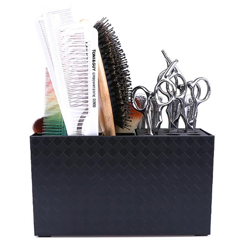 Barbershop Desktop Hairstyling Schere Stand Kamm Lagerung Fall Friseur Box Buchse Barber Tool Organizer Halter