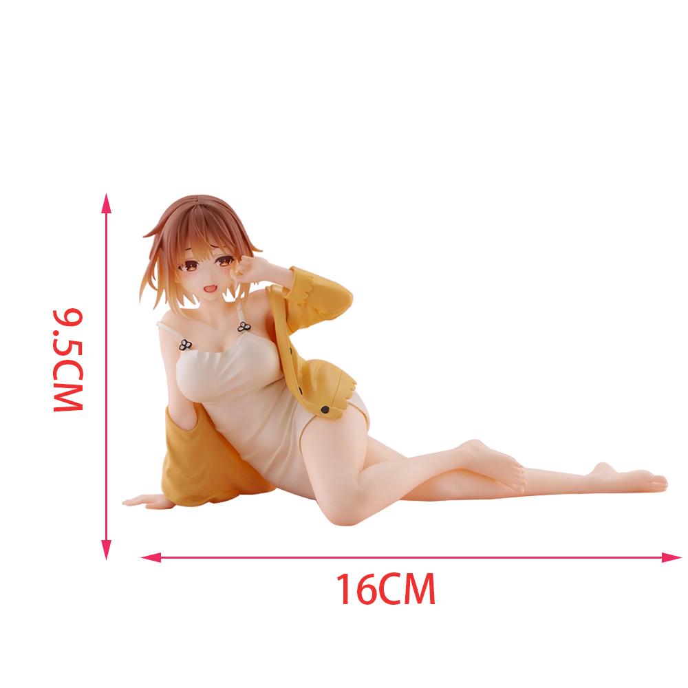 Anime Reisa Linshout Figure prone pose Action Figure beauty Girl Pajama Model PVC Adult Toy Dolls Desktop Decoration Gifts 13cm