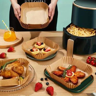 50/100pcs Perfect for Baking Oil Paper, Baking Mats, Baking Paper, Non-Stick Baking Mats, Ovens And Air Fryer, Air Fryer Liner