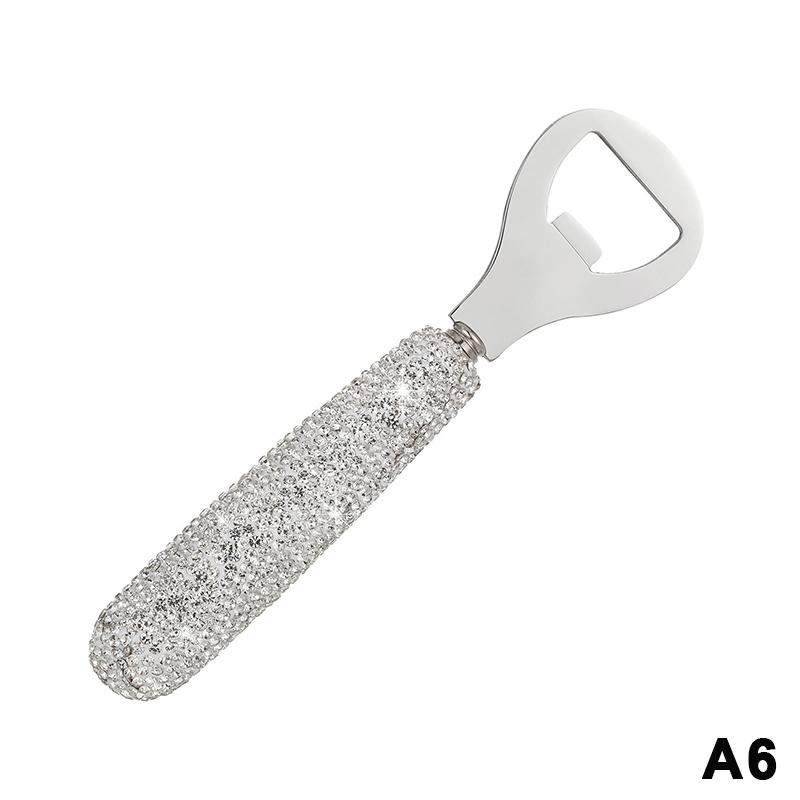 Portachiavi Apribottiglie Bling Creativo Strumento Apribottiglie per Bevande con Strass Piccolo Portatile Facile da Impugnare Uso Campeggio Casa