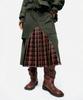 Andersson Bell Raptor Layered Pleats Skirt Apa860W(Washed Green)