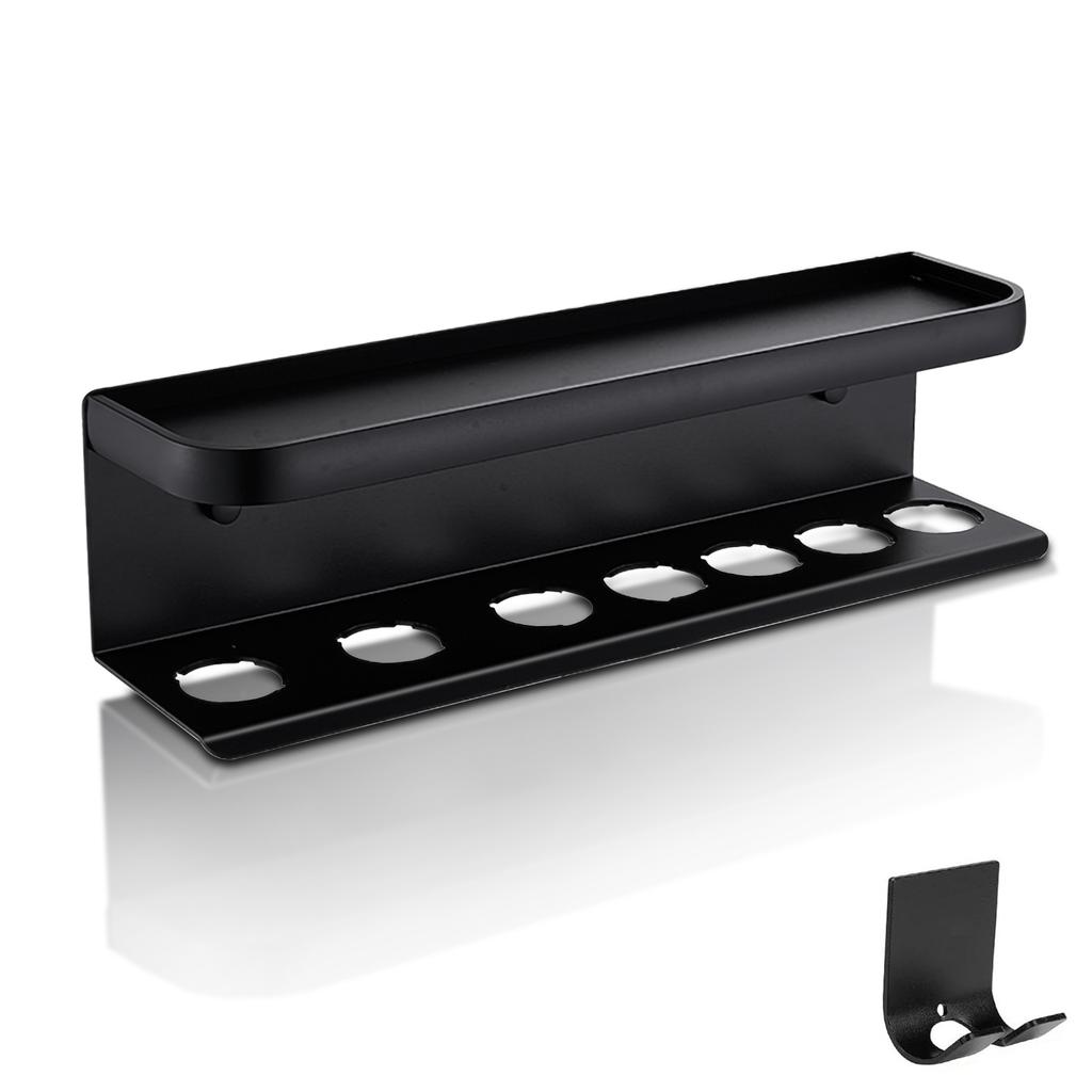 Curling Iron Storage Racks Aluminum Curling Iron Set Display Stand Shelf Multifunction Hair Dryer Curling Wand Storage Holders