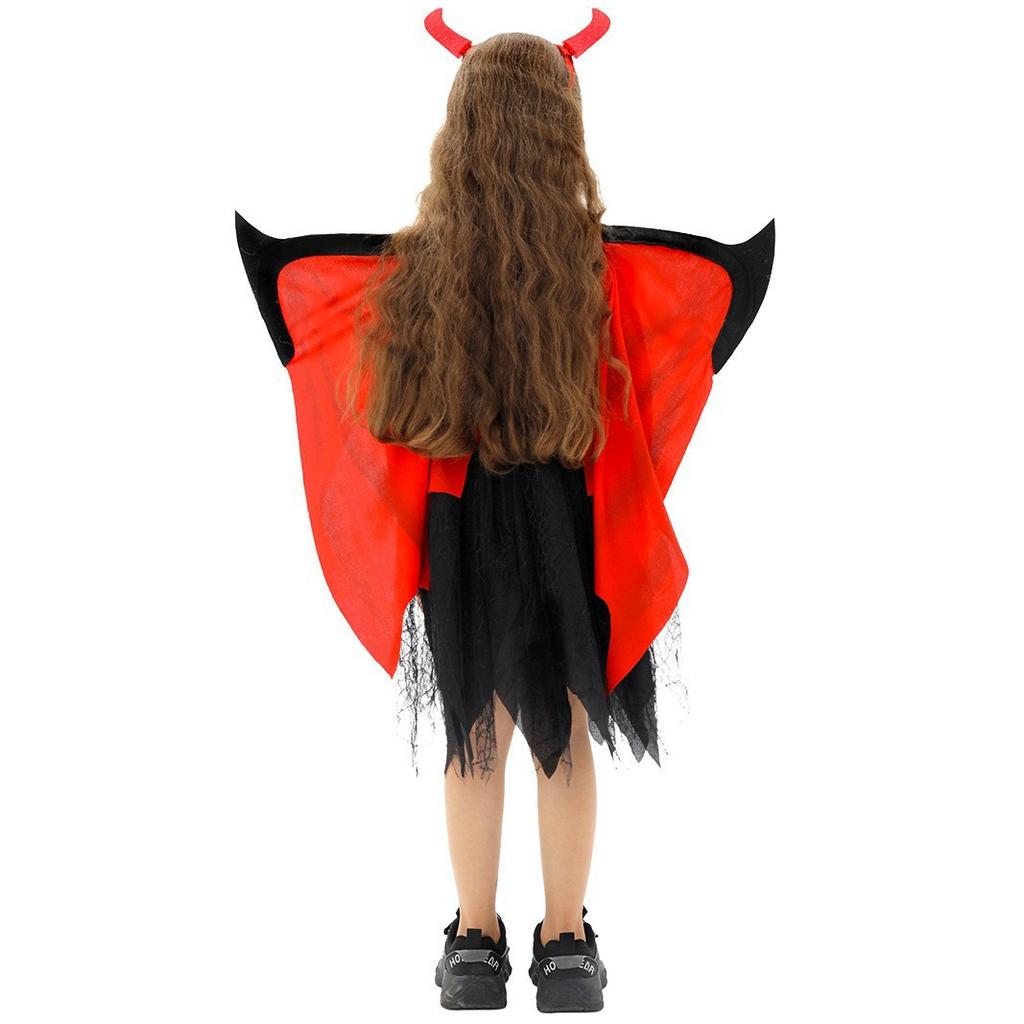 Halloween Kostüm Kinder Dämonenmädchen Hölle Junge Vampir Cosplay Kostüm Hellboy