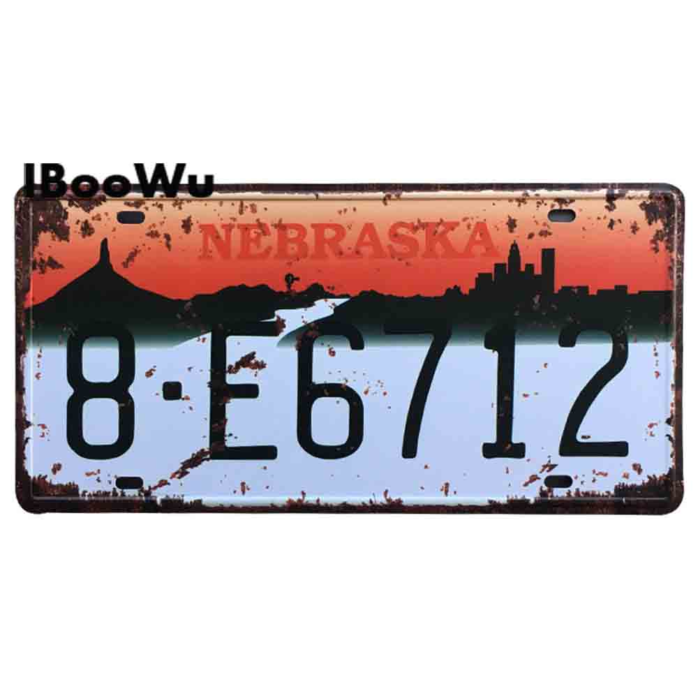 Vintage metalowy plakat USA Texas New York California numer samochodu metalowa tablica rejestracyjna Decor Wall Bar Pub garaż blaszane znaki i tablice