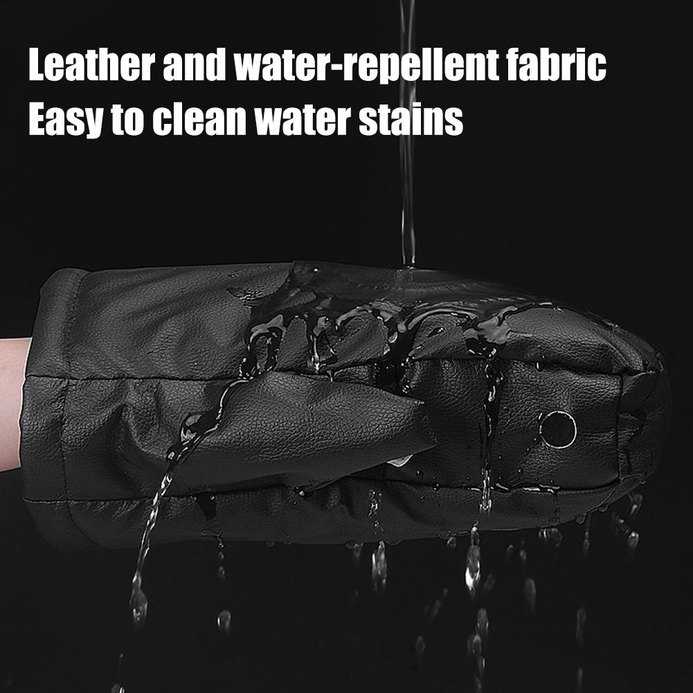 Luvas Universais para Guidão de Motocicleta Punhos ATV/Motos de Neve/Scooter Punho de Guidão Inverno Espessas Quentes Capa Luva de Piloto À Prova d'Água