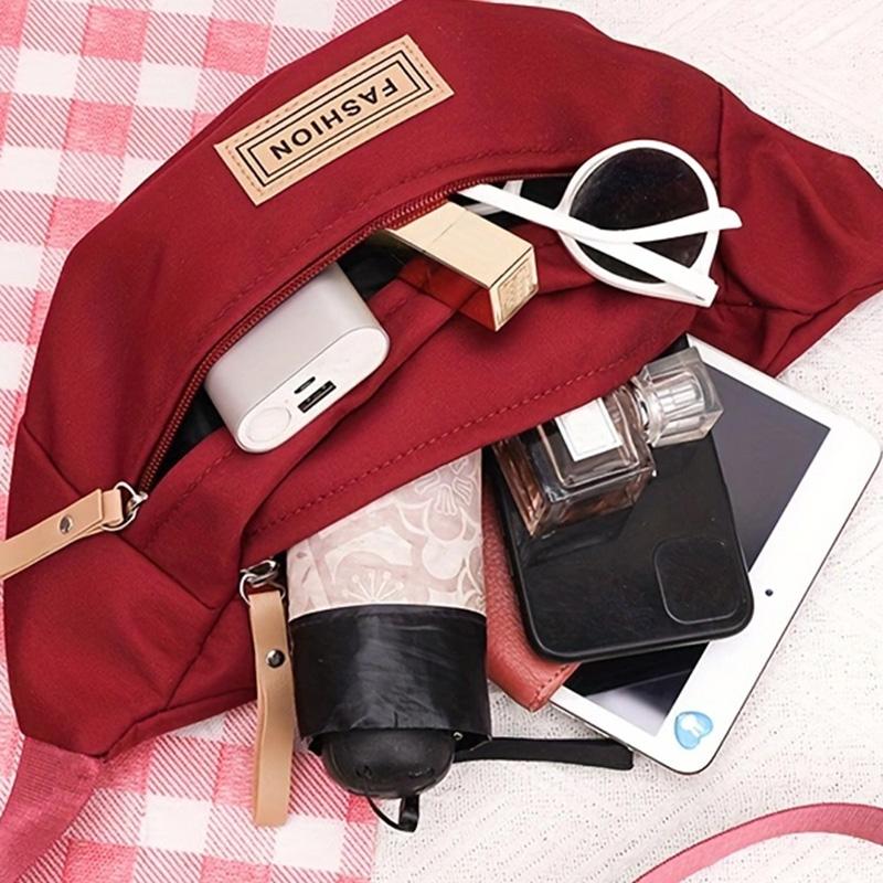Chic Adjustable-strap Fanny Pack for Daily Travel Stylish Compact Lightweight Versatile Casual Multi-color Waist Bag
