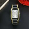 New Quartz Watches Man Fashion Luxury Business Rectangle Wristwatches Black Gold Couple Watch Gifts Reloj Hombre Montre Homme