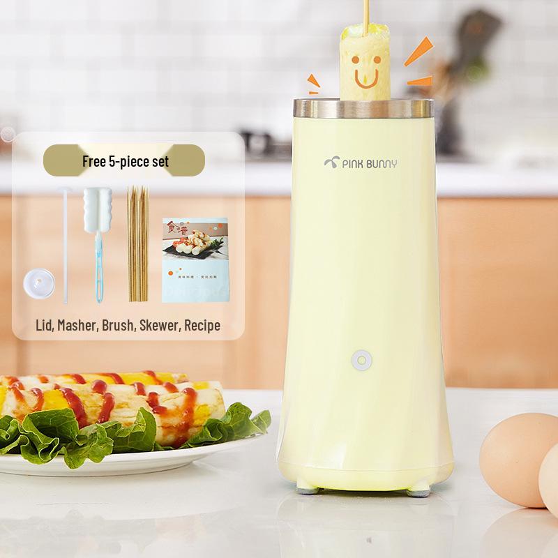 

Benny Rabbit Automatic Breakfast & Egg Roll Maker with Egg Cups and Mini Fryer