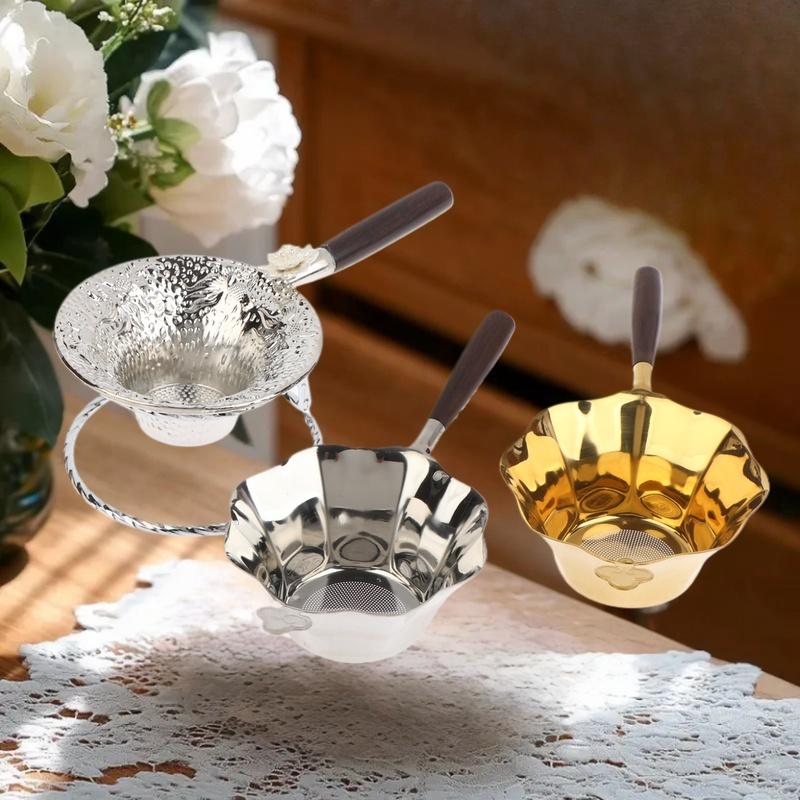 Hammer Patterned Fish Tea Strainer Tea Accessories Metal Tea Filter Mesh Alloy Separator Kitchen Accessories