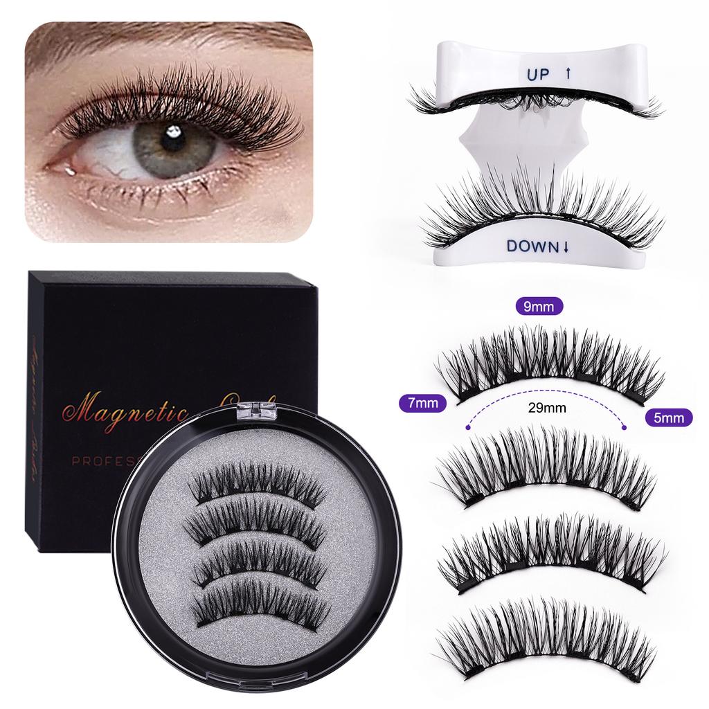 2 Pairs Magnetic Eyelashes - Premium Box Set with Carrying Case
