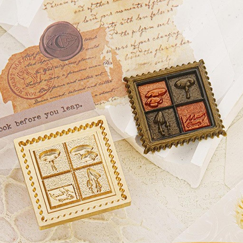 Wax Seal Stamp Brass Head Butterfly Flower Sealing Wax Stamp for Envelope Wedding Birthday Invitations Card Scrapbooking