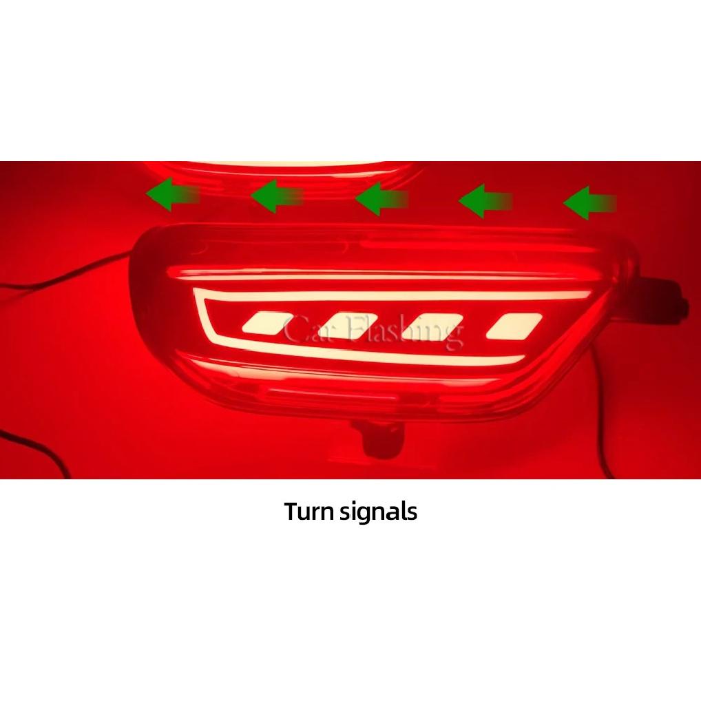 2Pcs For Mazda CX-5 CX5 2017 2018 2019 2020 2021 LED Rear Reflector Taillight Fog Lamp Rear Bumper Light Brake Light Turn Signal