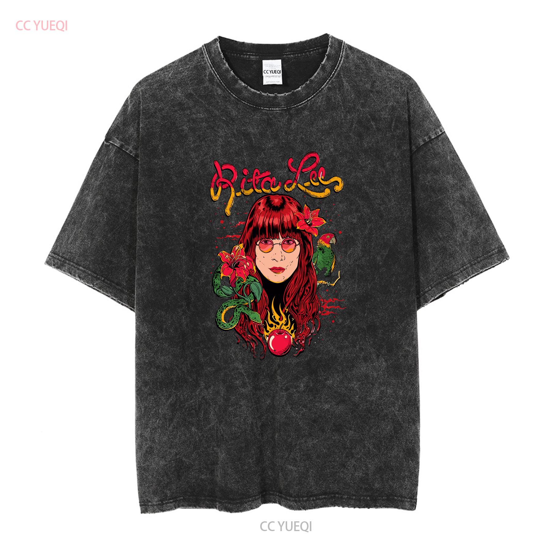 

Retro Rita Lee Entradas e Bandeiras T Shirt Classic Black S 5XL M2955 long or short sleeves vintage Washed Comfortable M