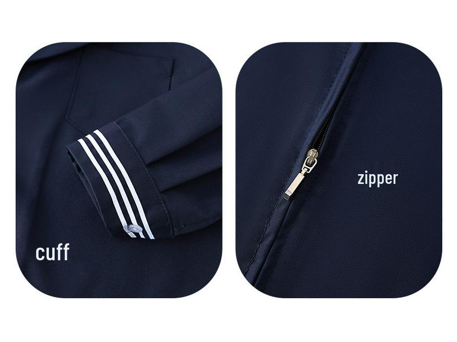 Authentic Dark Blue Three-Piece JK Uniform: Soft Girl Long-Sleeved Sailor Suit In Japanese Style