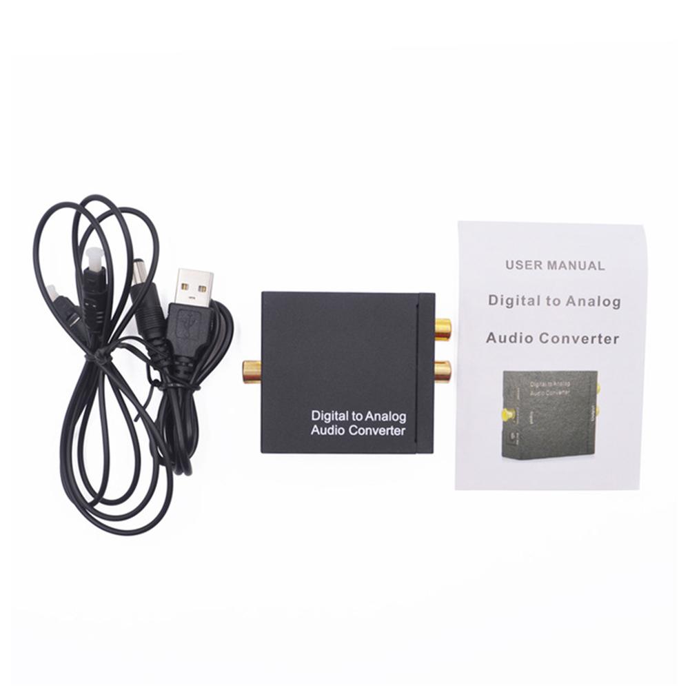 Digital To Analog Audio Converter Digital Coaxial SPDIF To Analog RCA 3.5mm Jack Optical To L/R DAC Decoder