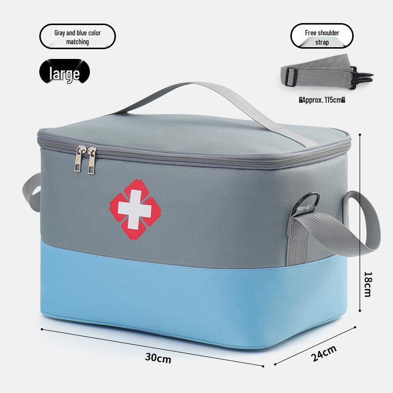 Portable Large-Capacity Medicine Bag: Outdoor Foldable Drug Storage & Travel First Aid Kit