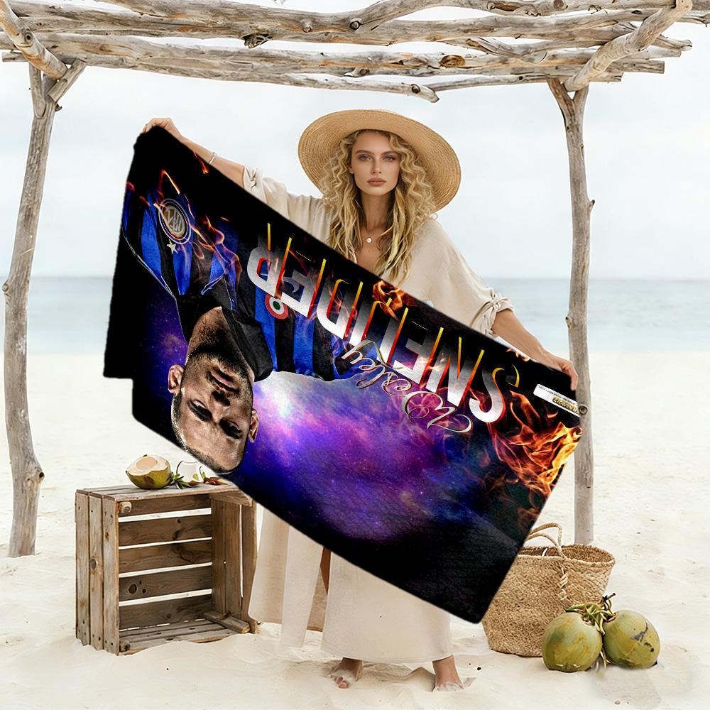 Chelsea Fc Player Action Beach Towel Super Soft Microfiber Quickdry Fabric Comfortable Lightweight