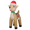 Christmas Outdoor Inflatable Reindeer Ornament Garden Prop with LED Light for Party Yard Decoration Holiday Gift