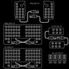 Reine Weiße LED-Raumleuchte für Prado Serie 150 mit Paket und Schalter Typ B (Frühe/Mittlere/Späte Modelle) TZ-G/TX-L (7-Sitzer) TRJ150, GRJ150, GRJ151,