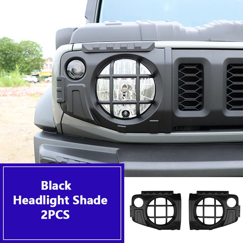2Pcs Car Front Headlight Cover Accessories For Suzuki Jimny JB64 Sierra JB74W 2019-2025 Modified Headlight Protective Cover