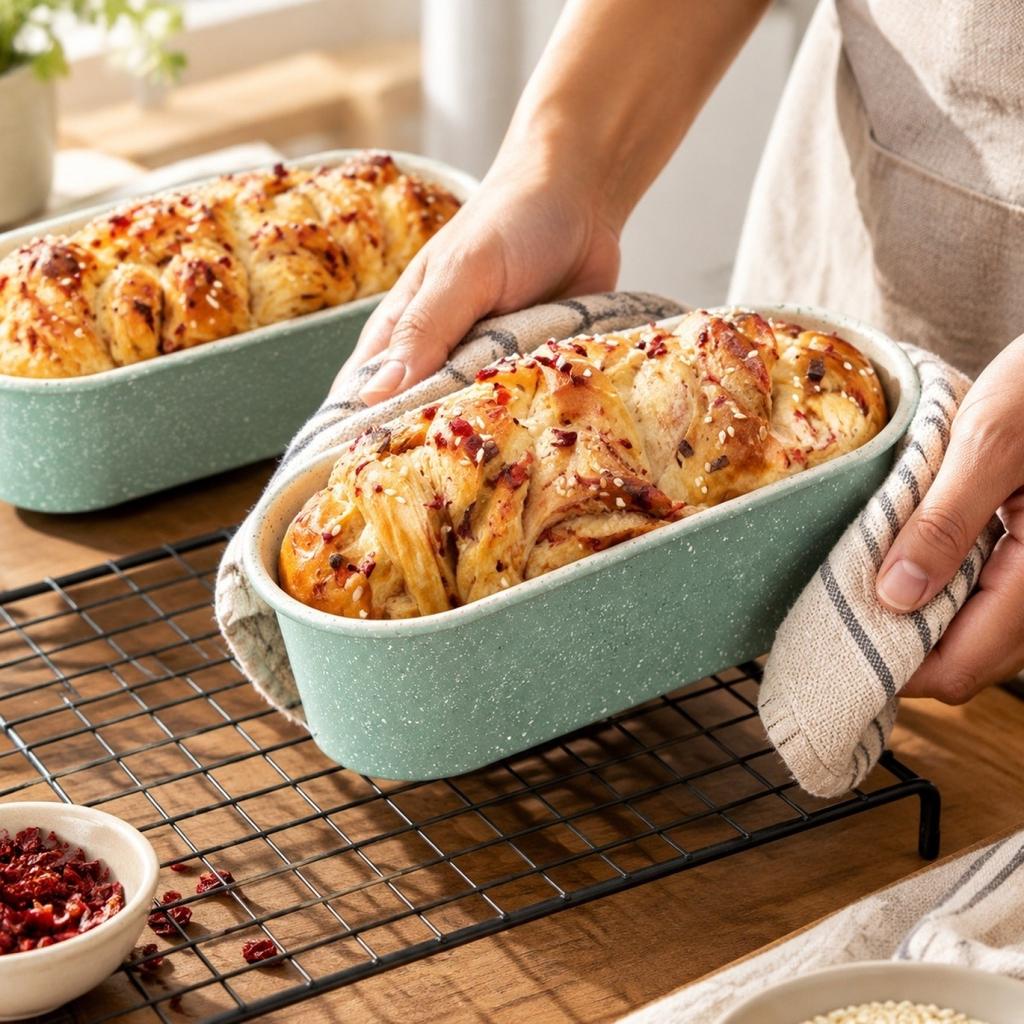 Small Bathtub Shaped, Oval Pan for Baking Homemade Bread and Cakes
