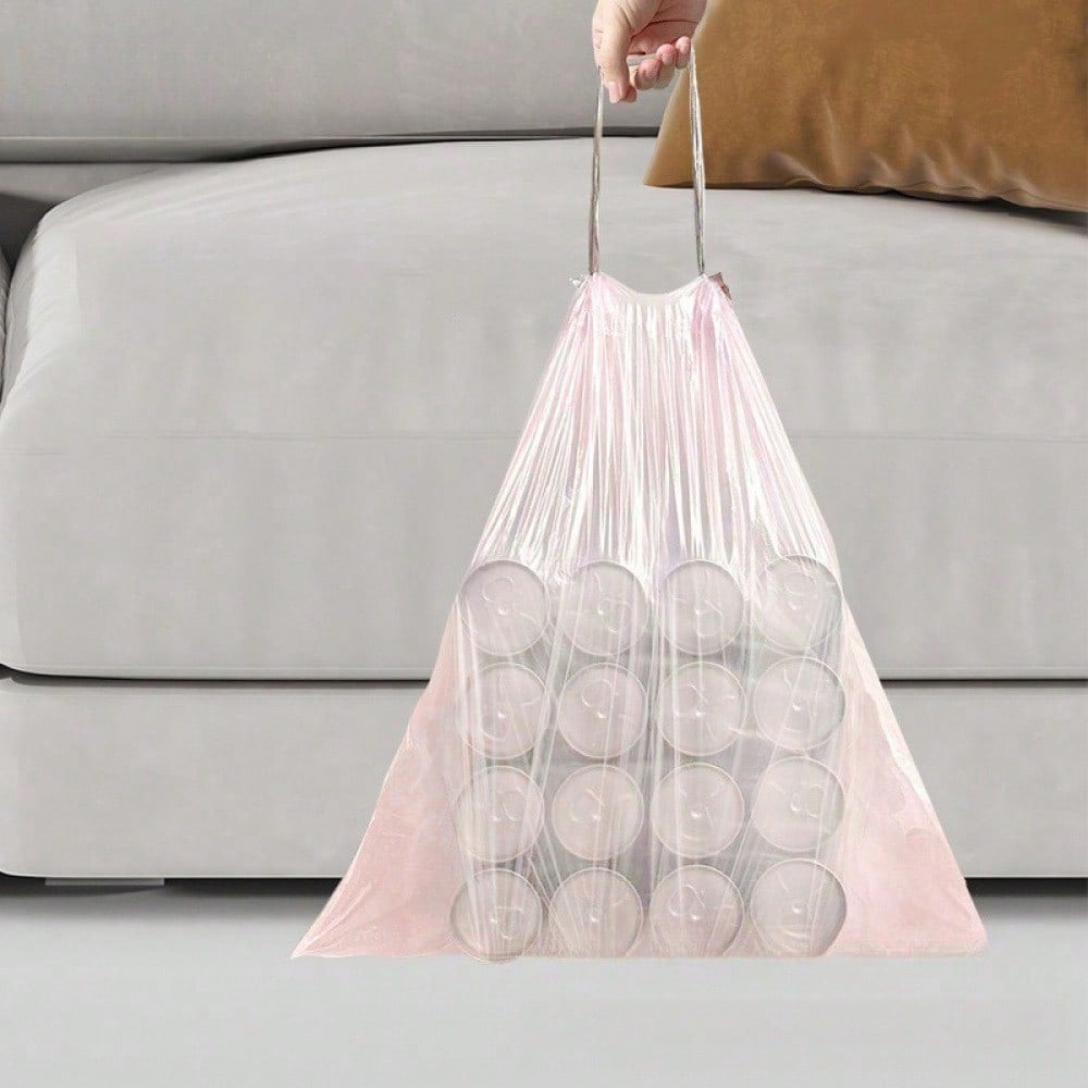 Bathroom Trash Bags, 50 Pieces Per Roll, Pink Small Trash Bags, Strong And Thin Material, Disposable Trash Bags Suitable