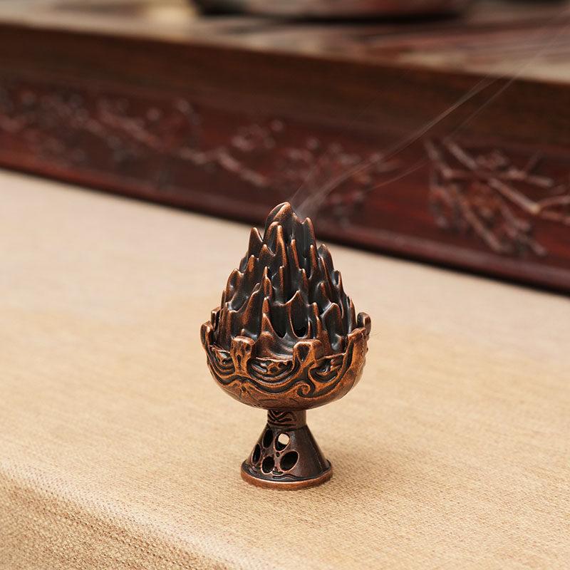 Mini Hollow Metal Small Incense Burner, Home Interior Decoration Ornament, Auspicious Cloud Incense Burner