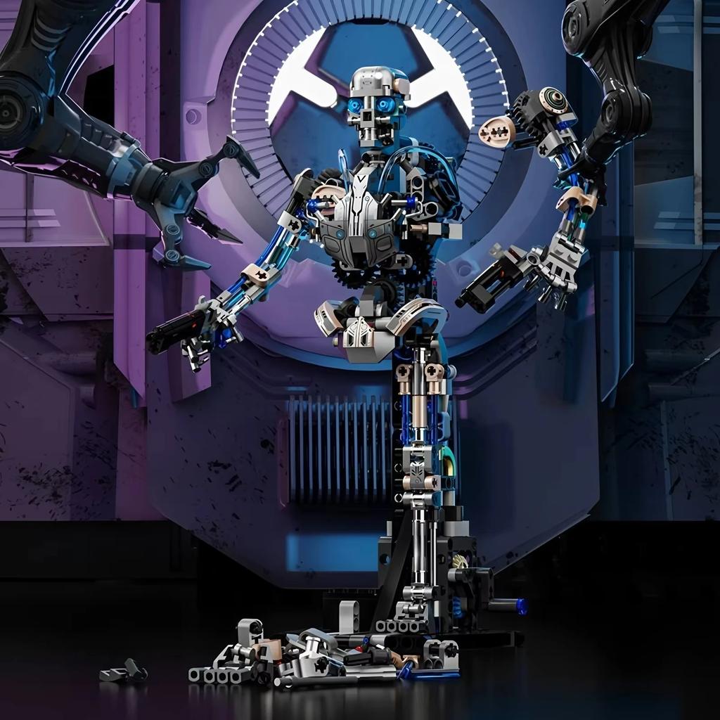 692PCS Skeleton Robot Building Blocks Stem Learning Model Bricks Desktop Decoration Toys For Kids Holiday Gifts