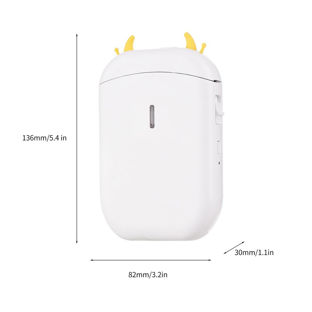Label Maker Machine Mini Pocket Thermal Label Printer All In One BT Connect 203DPI Prince Tag DIY Date Journal Study