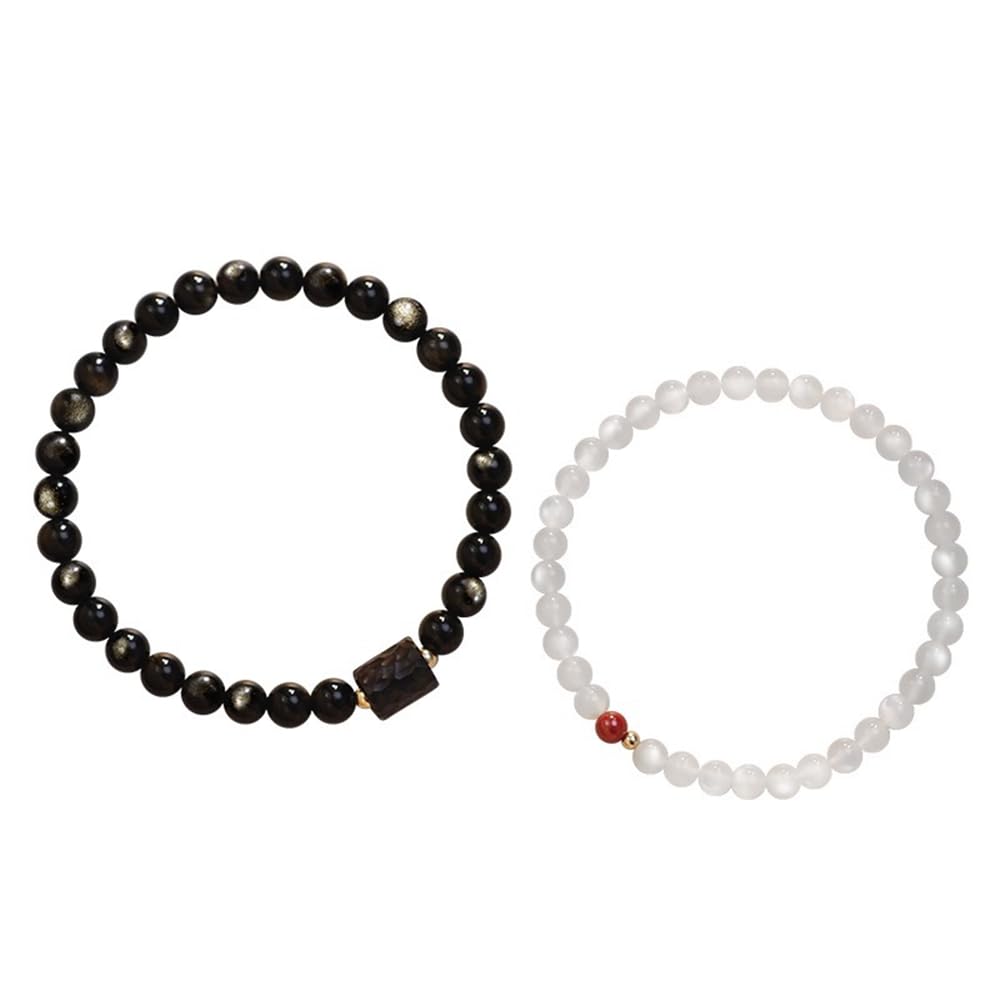 Pair couple free size bracelets, bracelets, men's, women's, pair, adults, matching,