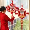 Chinese New Year Hanging Ornament Chinese Spring Festival Decoration Traditional New Year 2025 Tassel Pendant Door Hanging Decor