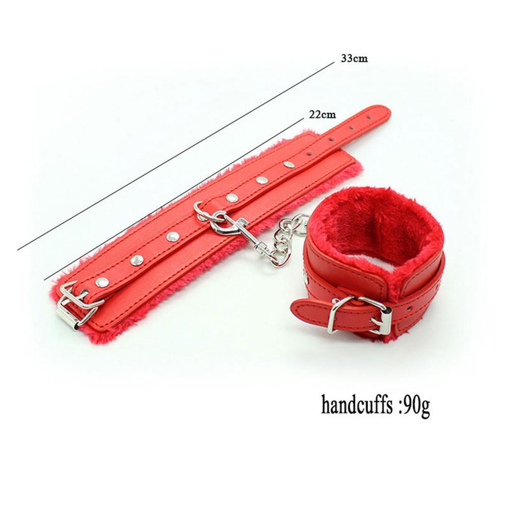 SM Sexy Soft Fur Handcuffs Role Playing Props BDSM Restraints Equipment Bondage Gear Sex Toys for Couples Women Exotic