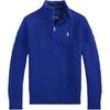 Polo Cable Knit Cotton Zip Sweater Kids Kids Sweater 323868894-022