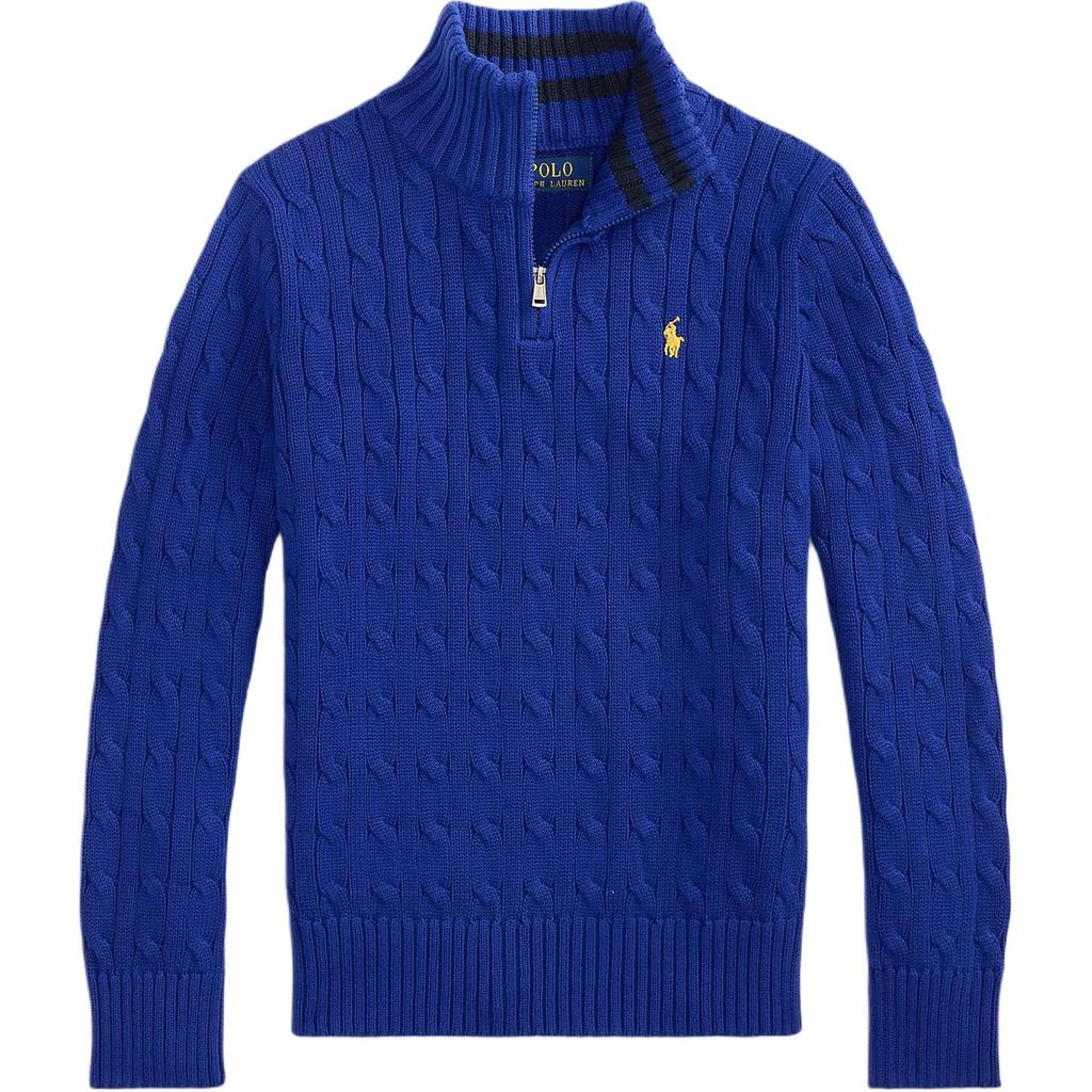Dětský dětský svetr Polo Ralph Lauren s pleteným bavlněným zipem 323868894-022
