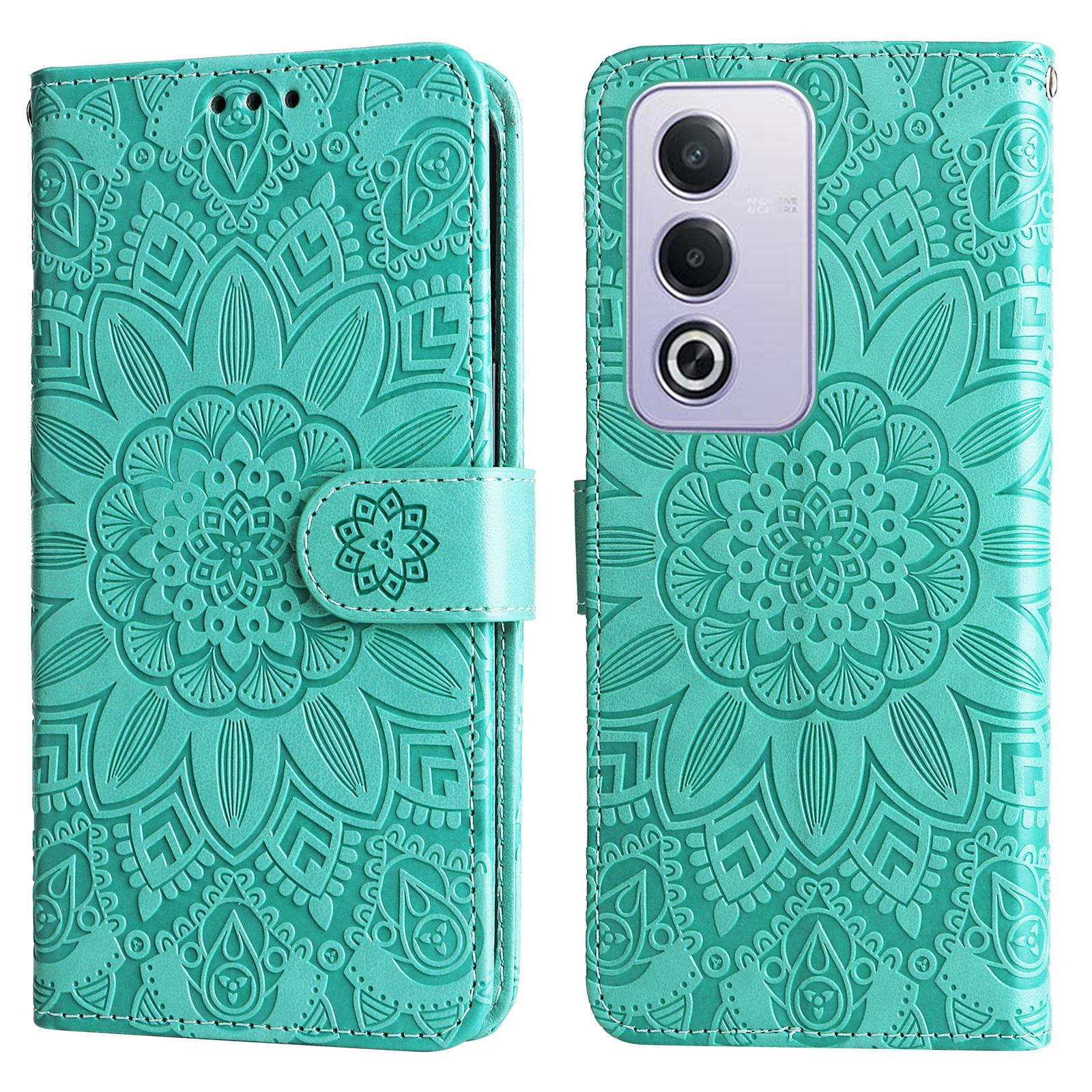 

For Oppo A3 Pro (Global) 5G/(India) 5G Case Sunflower Imprint Leather Wallet Phone Cover C