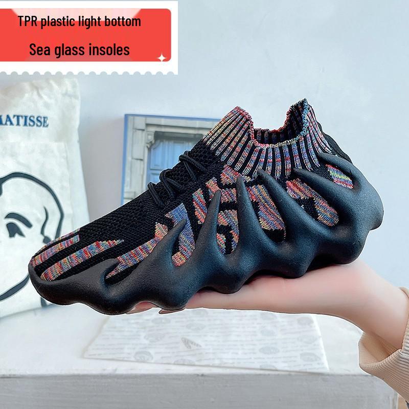 Modne na 2024 rok Octopusowe Trampki Casualowe Flyknit: Oddychające, Koreański Styl, Skarpety Buty Unisex