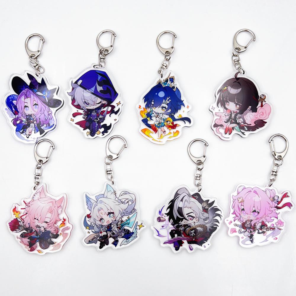 Gioco Honkai Star Rail Feixiao Boothill Jiao qiu 7 Marzo Portachiavi Cosplay Ciondolo Acrilico Portachiavi Portachiavi Accessorio Borsa Oggetto di Scena