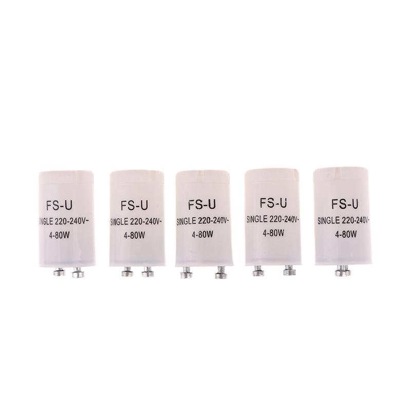 

5Pcs Fluorescent Starters AC220V-240V 4-80W Fluorescent Tube Fuse Starter CE Rohs Fuse Starters