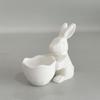 Easter Gift Bunny Home Ornaments With Basket Candy Basket Small Jewelry Storage Tray Storage Rack