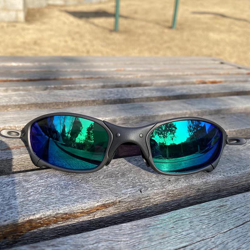 Juliet Polarized Metal Frame Roasted Gray Cycling Glasses Fishing and Mountaineering Sunglasses