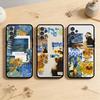 AAA Van Gogh Hülle Handyhülle Für Samsung Galaxy A73,A72,A71,A70,A53,A52,A51,Andere Weiche Schwarze Abdeckung