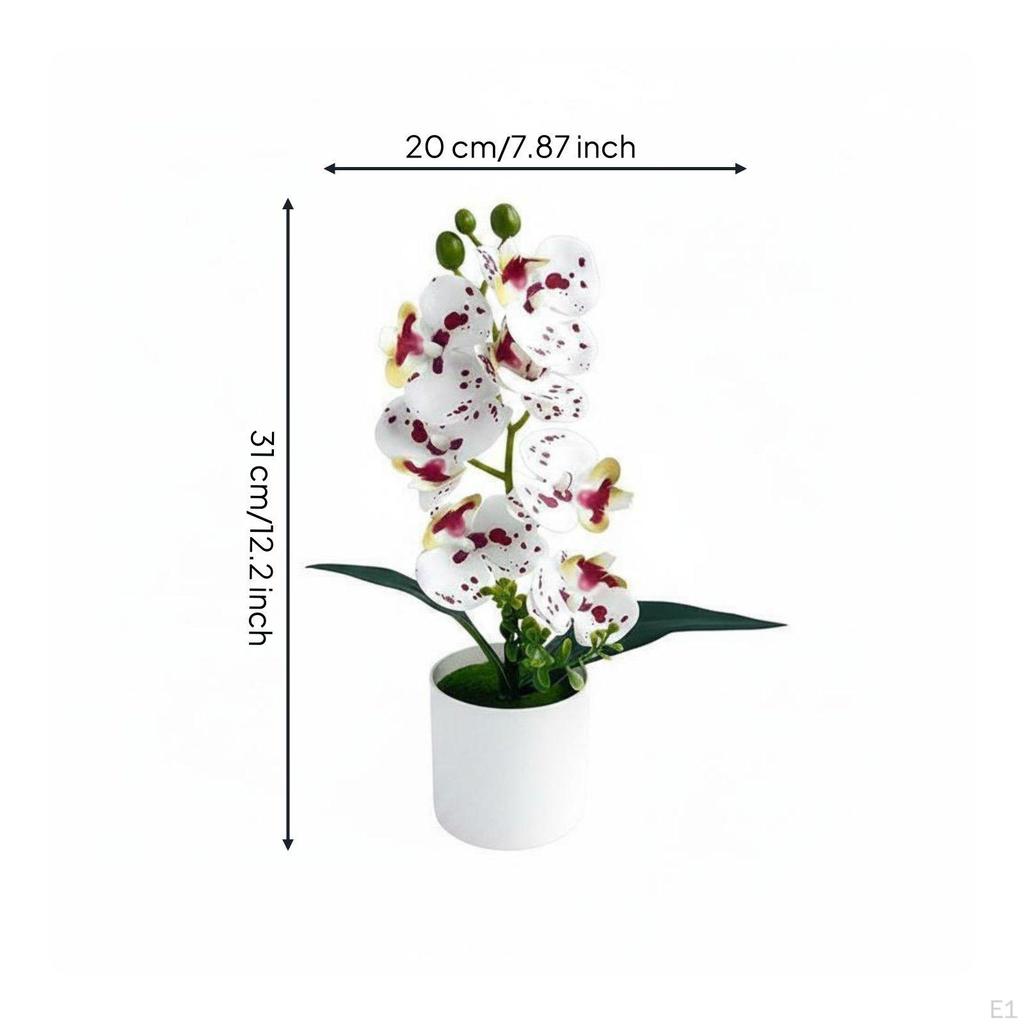 Artificial Floral Plant Maintenance Silk Flower Arrangement Pot Long