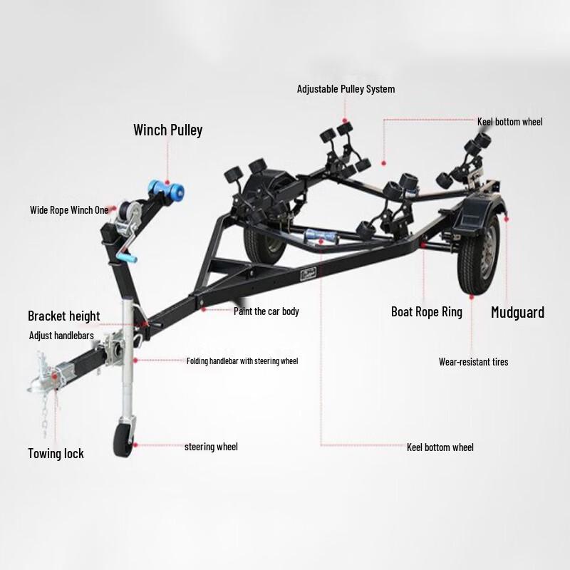 Fantalk Emergency Boat Trailer