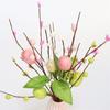 Easter Decoration Egg Cuttings Artificial Flowers  for 2024 Easter Home Party Supplies