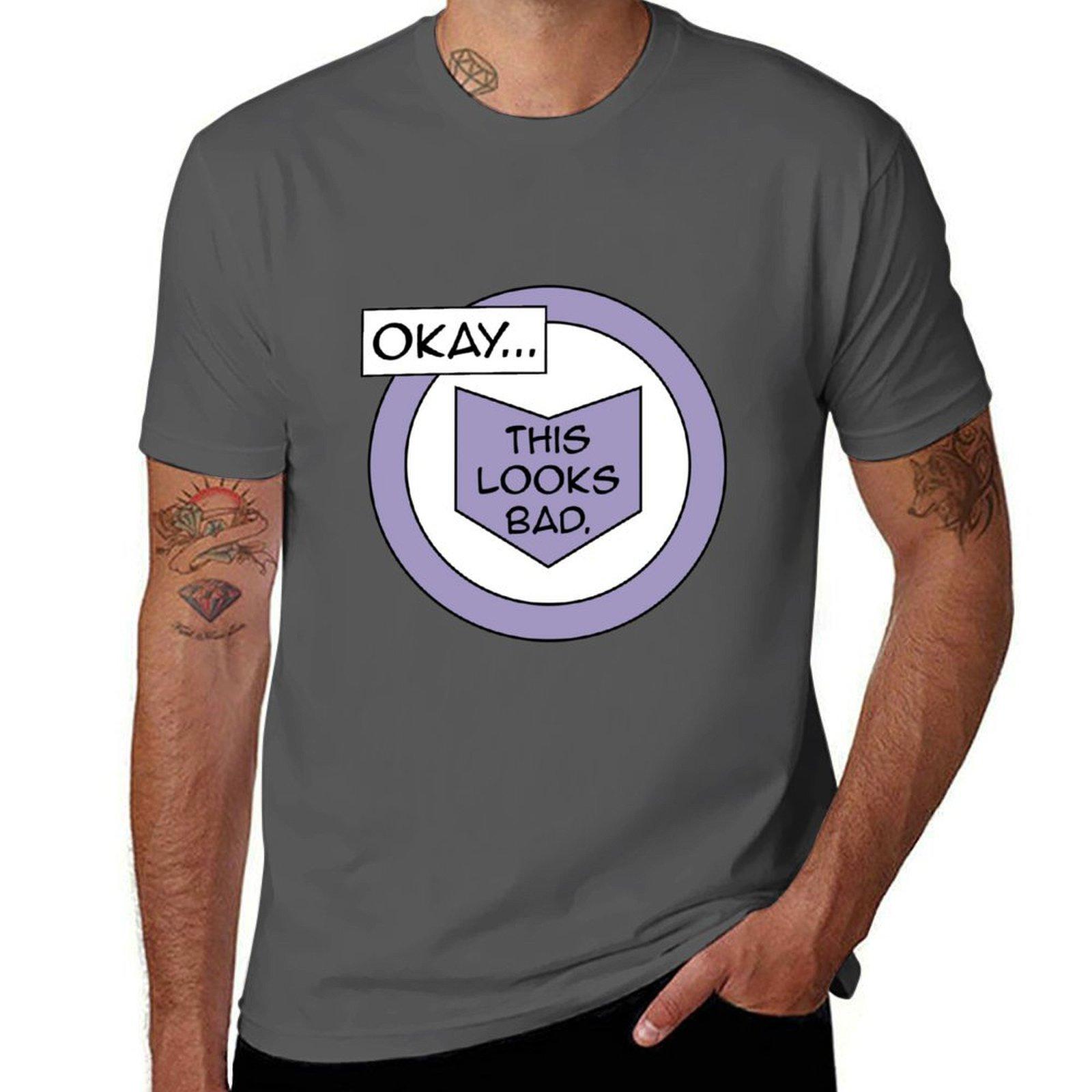 

Okay... This looks bad - Hawkeye T-Shirt t shirts with prints t shirts for man slim fit T-Shirt 4XL