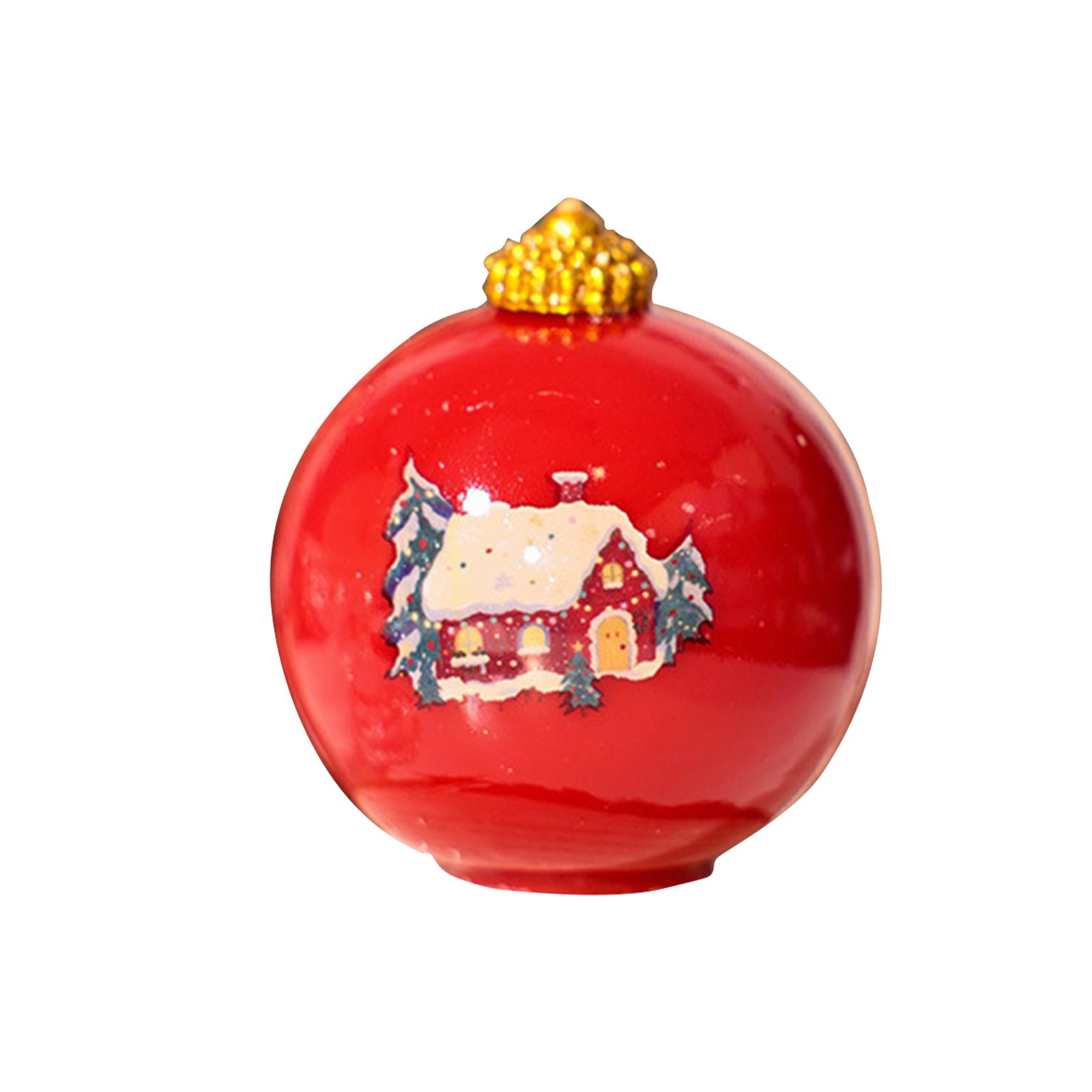 

Рождественские свечи-шары Туаль Шинуазри Винтаж Рождественские подарки для женщин Деревенская свеча Рождественские свечи Украшение Праздничный декор стола Подарок One Size