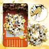 Outdoor Front Door Garland With Lights Welcome To Front Door Garland Bow Garland Decoration